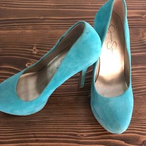 Teal Jessica Simpson Pumps